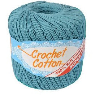 Crochet Cotton Blue Topaz - Dollars and Sense