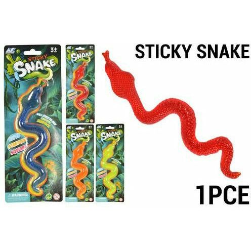Sticky Snake Toy - 1 Piece Assorted - Dollars and Sense