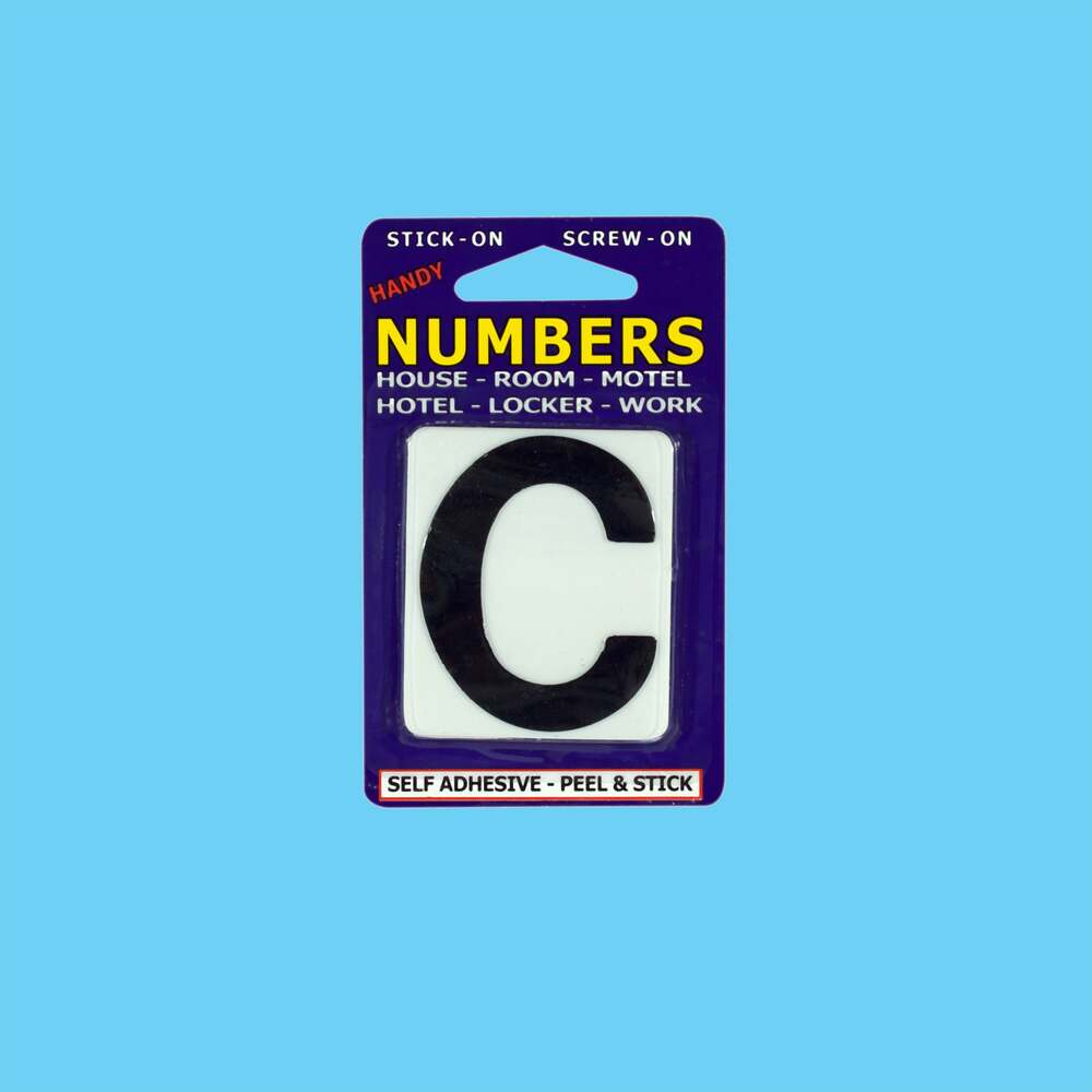Numbers NO.C White and Black - 1 Piece - Dollars and Sense