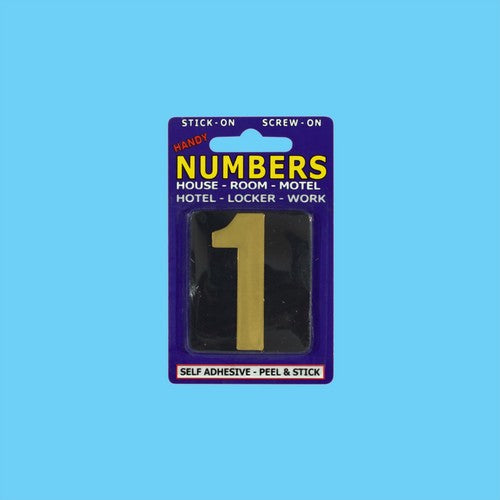 Numbers NO.1 Black and Gold - 1 Piece - Dollars and Sense
