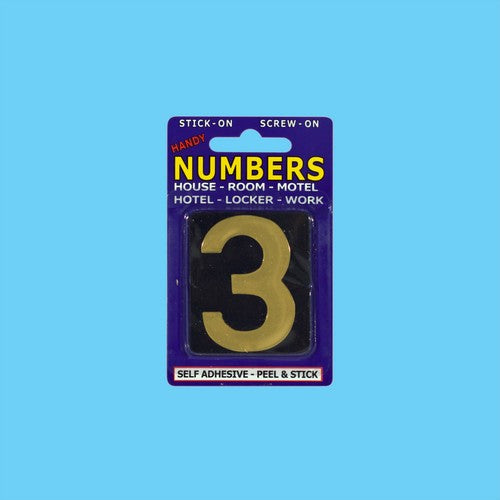 Numbers NO.3 Black and Gold - 1 Piece - Dollars and Sense