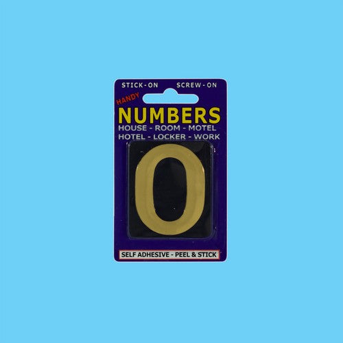 Numbers NO.0 Black and Gold - 1 Piece - Dollars and Sense