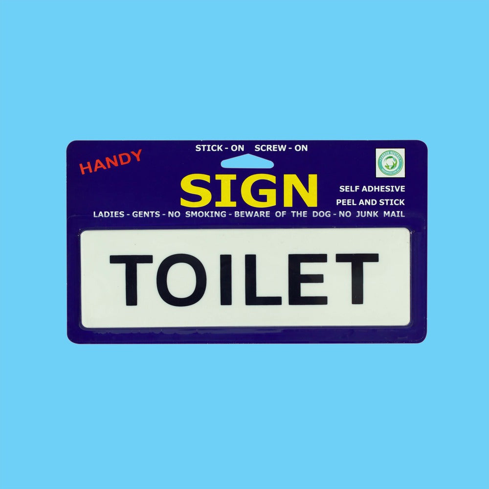 Sign Medium Toilet - 1 Piece - Dollars and Sense