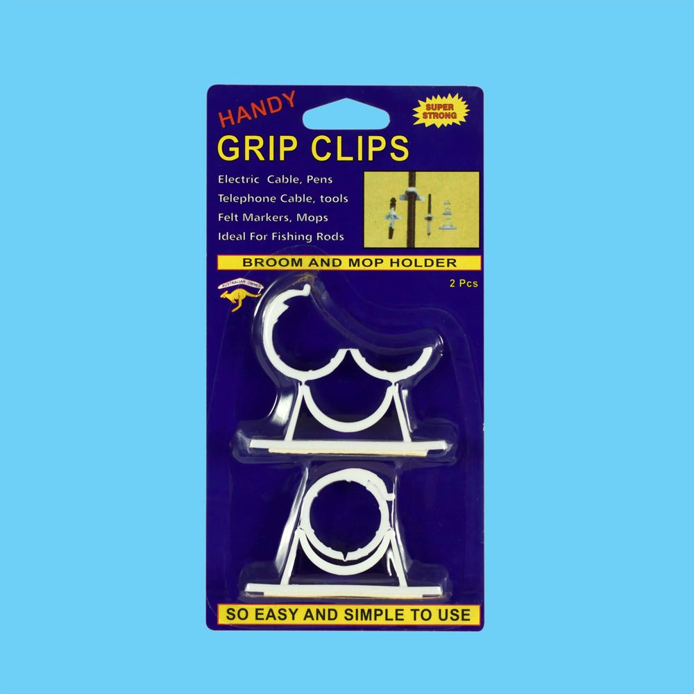 Large Grip Clips White - 24mm 2 Pack 1 Piece - Dollars and Sense