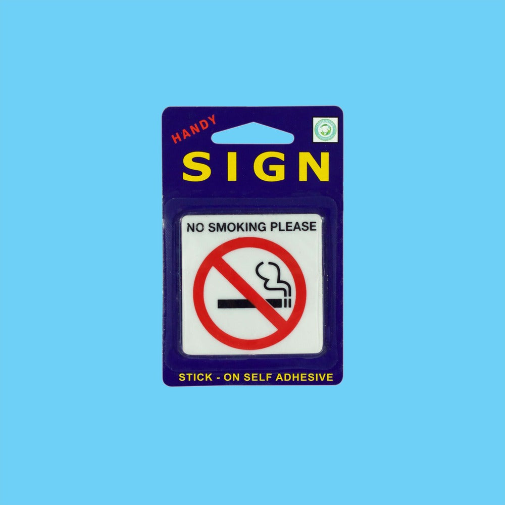 Sign Mini No Smoking Please - 1 Piece - Dollars and Sense