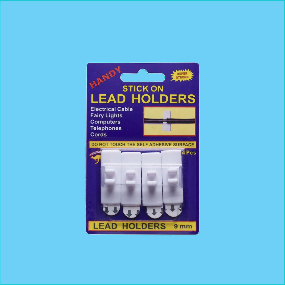 Large Lead Holders Stick On - 9mm 4 Pack 1 Piece - Dollars and Sense