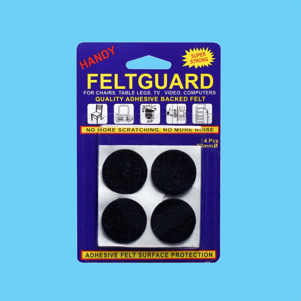 Black Feltguard Die Cuts - 32mm 4 Pack 1 Piece - Dollars and Sense