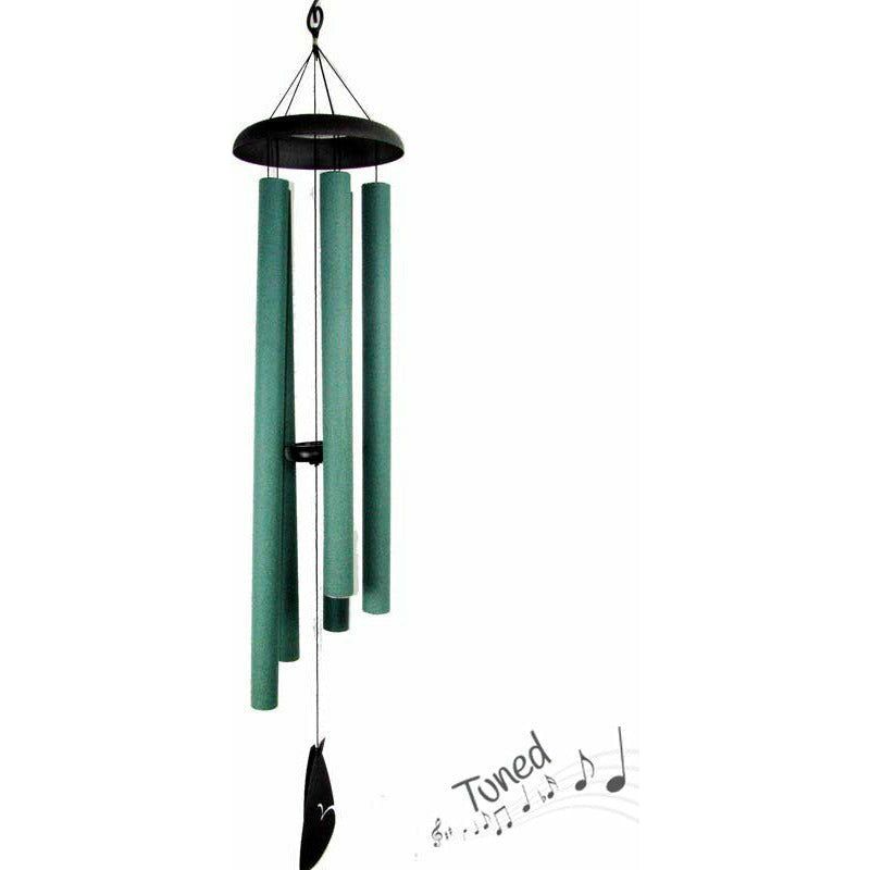 Wind Chime Tuned 5 Tube Green - 130cm - Dollars and Sense