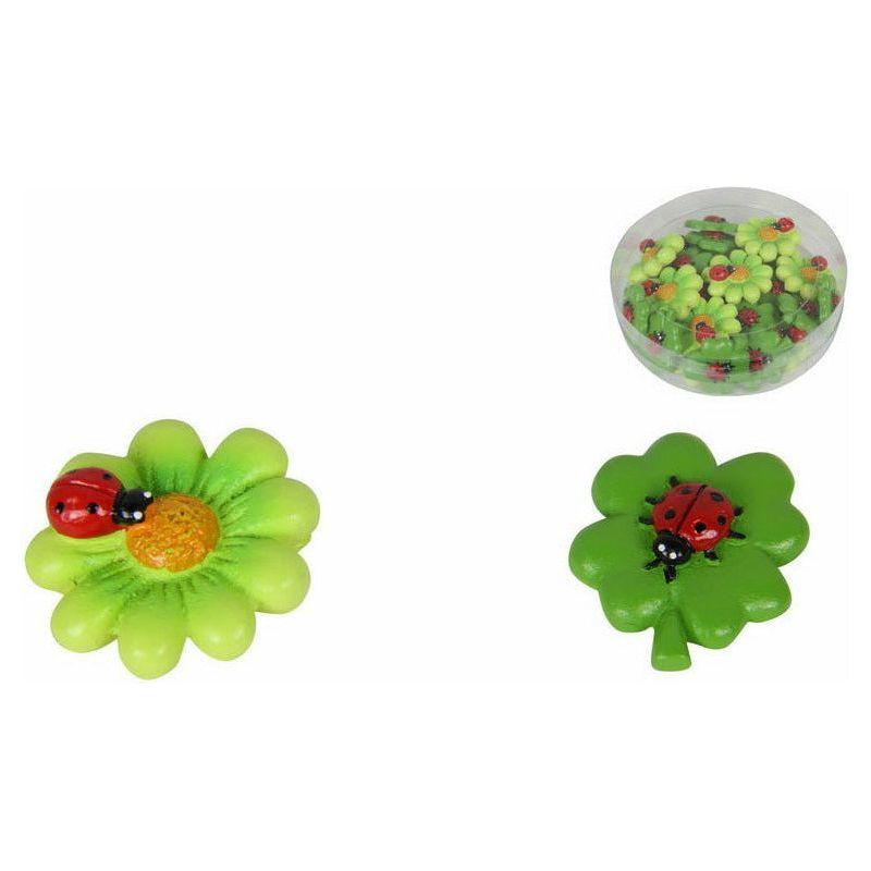 Miniature Craft Ladybug on leaf - 1 Piece Assorted - Dollars and Sense