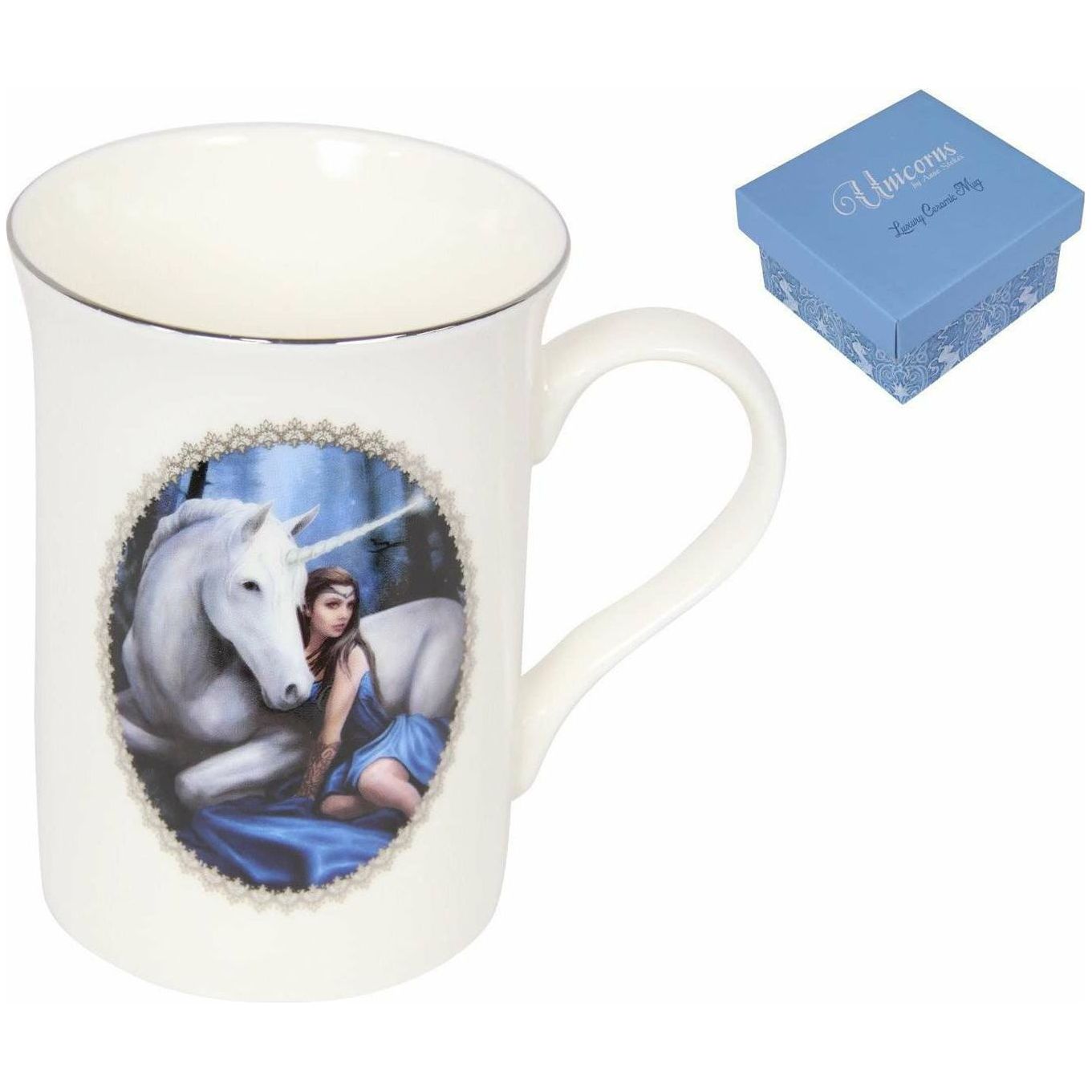 Blue Moon Unicorn Mug By Anne Stokes Gift Box - Dollars and Sense