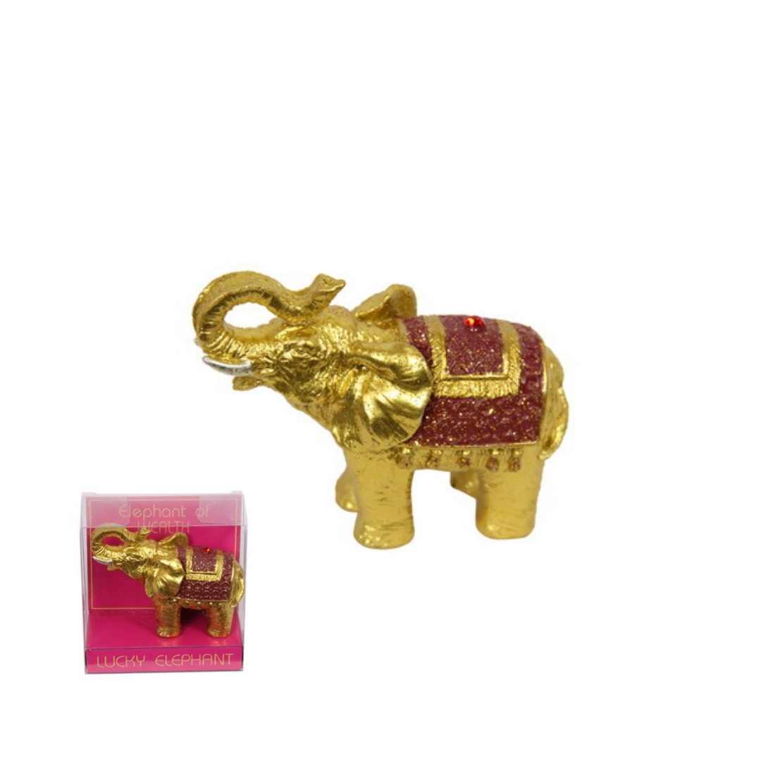 Lucky Gold Elephant 9cm - Dollars and Sense