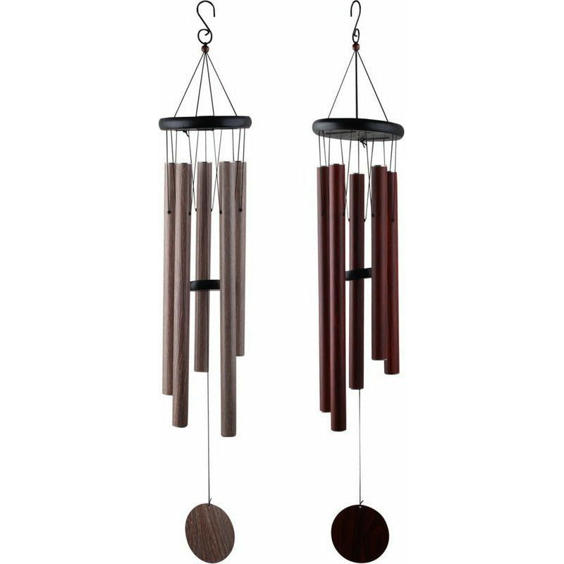 5 Tube Wood Look Wind Chime - 85cm 1 Piece Assorted - Dollars and Sense