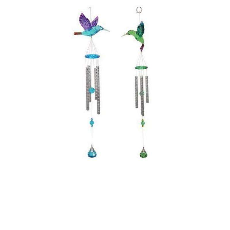 Acrylic Humming Bird Wind Chime 1pce Assorted - Dollars and Sense