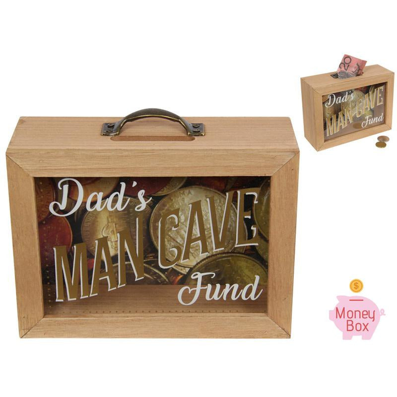 Mancave Money Box 20x15cm - Dollars and Sense