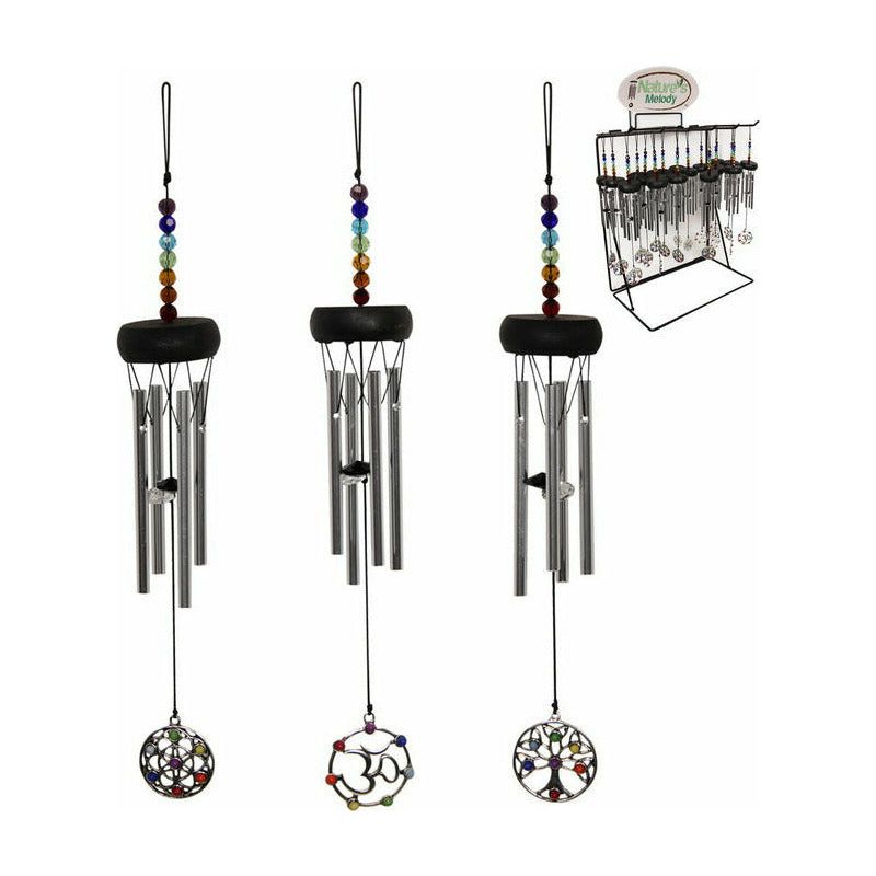 Mini Chakra Wind Chime - 30cm 1 Piece Assorted - Dollars and Sense