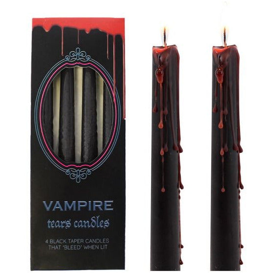 Vampire Tears Candles Black 4pk - Dollars and Sense