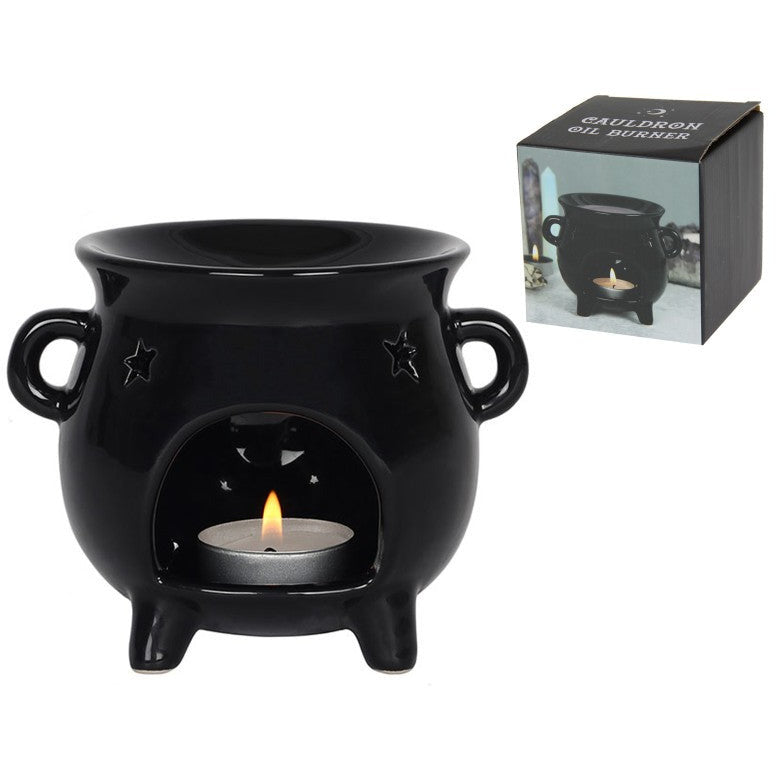 Black Cauldron Oil Burner in Gift Box - Dollars and Sense