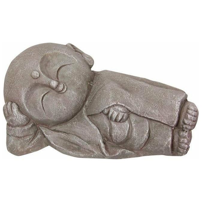 Japanese Jizo Lying Garden Buddha - 34cm - Dollars and Sense