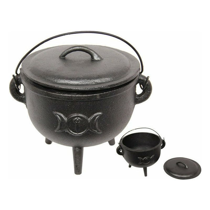 Cast Iron Cauldron with Lid - 16cm - Dollars and Sense