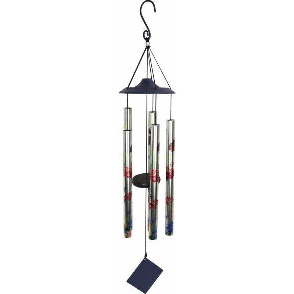 Windchime Tuned 5 Tube Butterfly & Flower - 90cm - Dollars and Sense