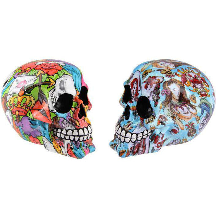 Skull With Funky 1pce Assorted 12cm - Dollars and Sense