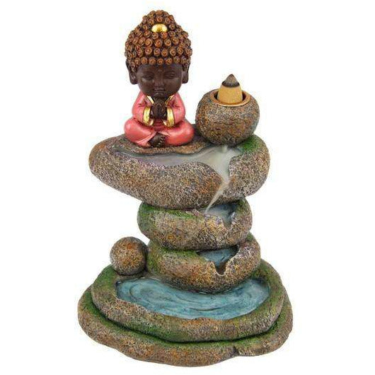 Meditating Buddha Backflow Burner 14cm - Dollars and Sense