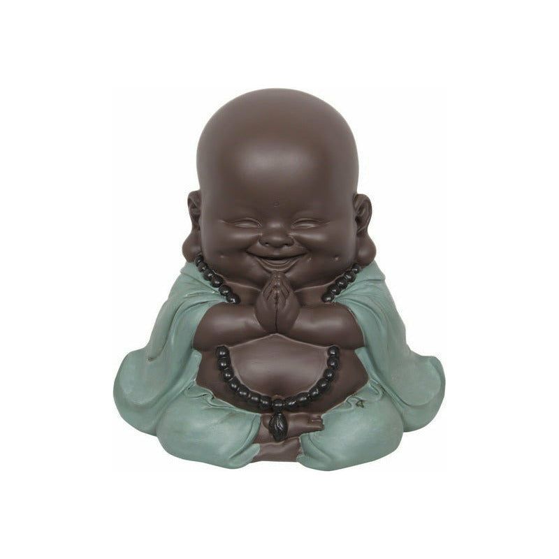 Happy Praying Turquoise Buddha - 20cm 1 Piece - Dollars and Sense