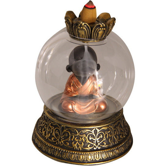 Buddha Backflow Burner in Glass Dome - Dollars and Sense