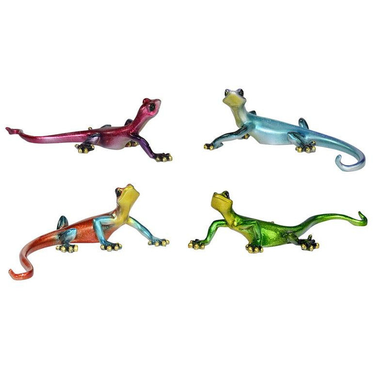 Shiny Marble Lizard Wall Art 4 Asstd 21cm Default Title