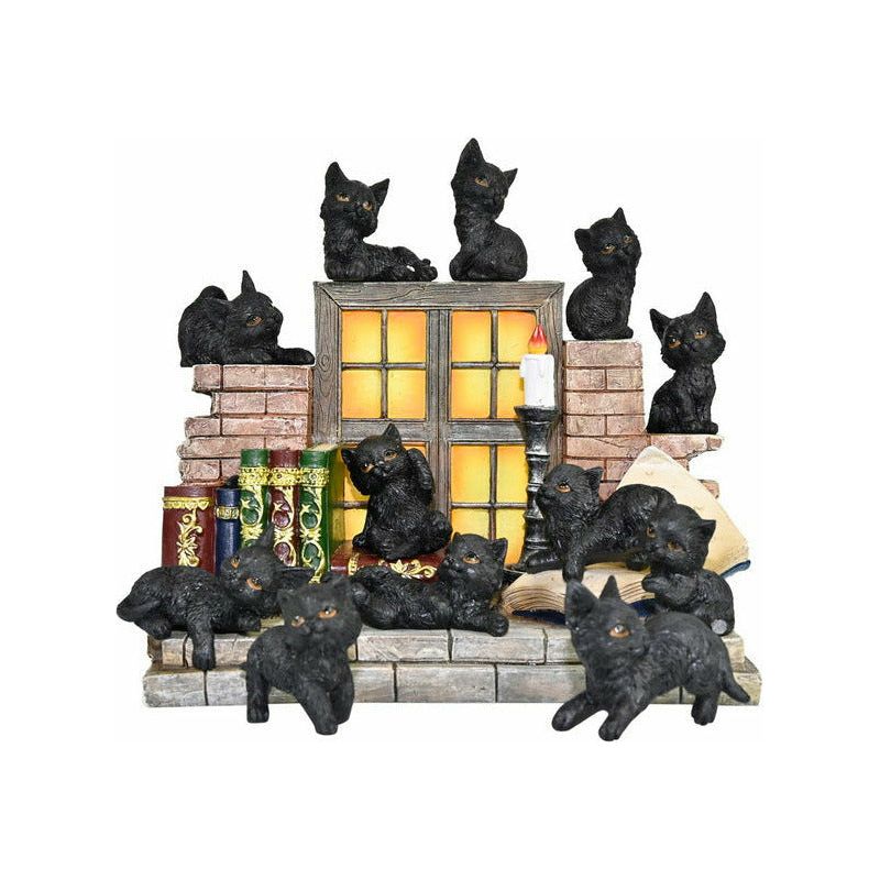 Black Cat on Wizard Shelves - 6cm 1 Piece - Dollars and Sense