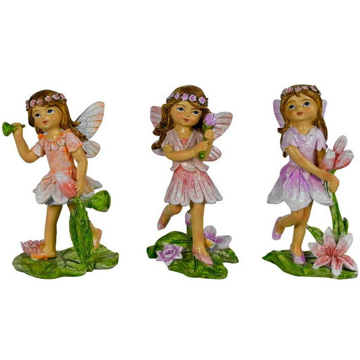 Fairy with Flower on Base Assorted 9cm Default Title