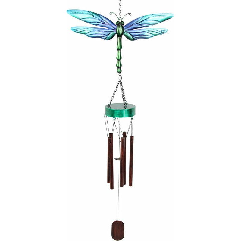 Wind Chime Blue Dragonfly Metal - 80cm - Dollars and Sense