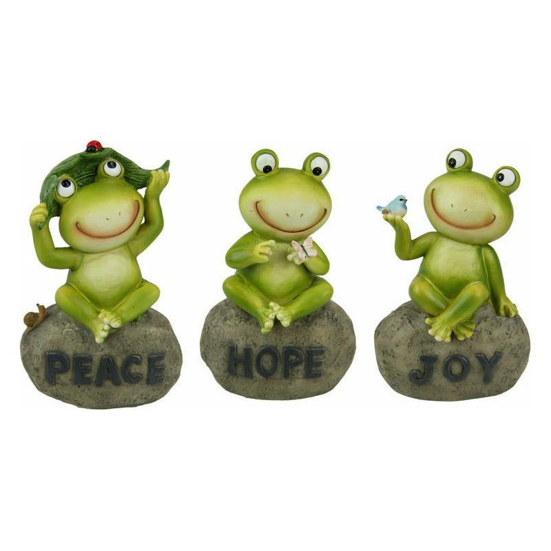 Inspirational Rock with Frog - 14cm 1 Piece Assorted - Dollars and Sense