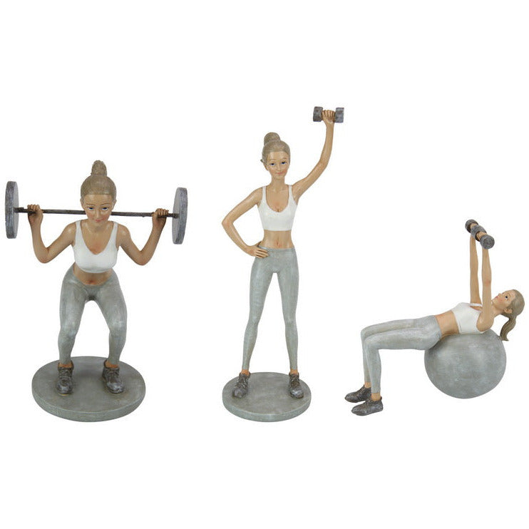 Yoga Fitness Lady Figurine - Dollars and Sense