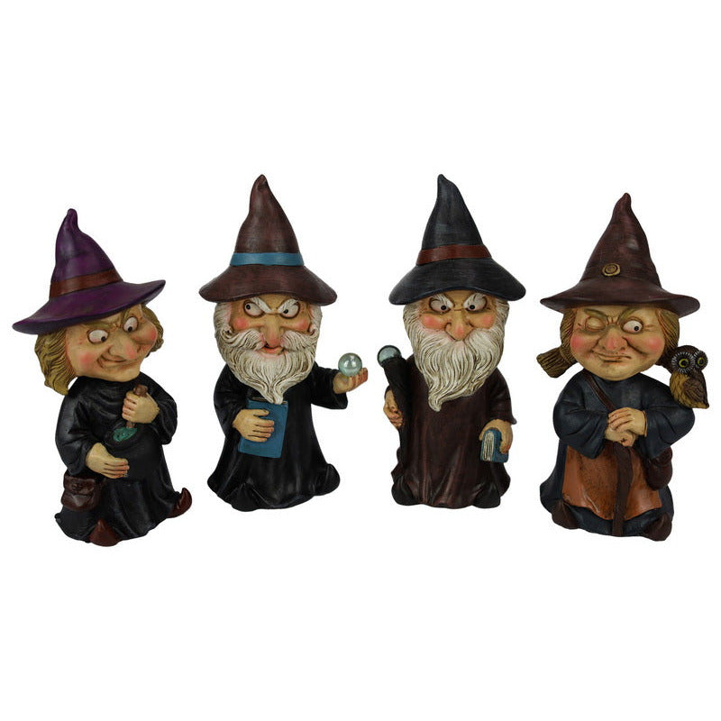 Witch and Wizard Bobble Heads - Dollars and Sense
