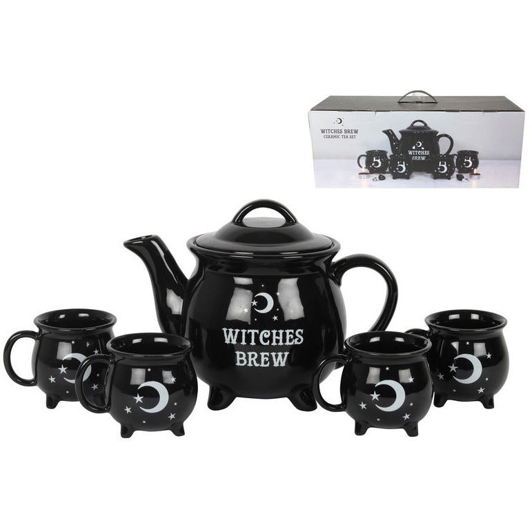 Witches Brew Ceramic Tea Set Gift Box - Dollars and Sense