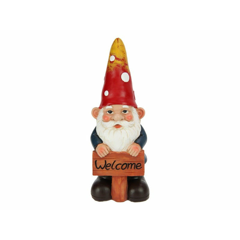 Garden Gnome with Welcome Sign - 23cm Default Title