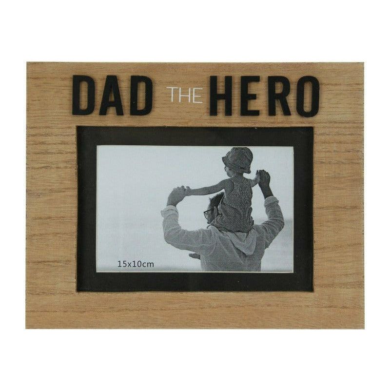 Dad The Hero Photo Frame 5X7cm - Dollars and Sense