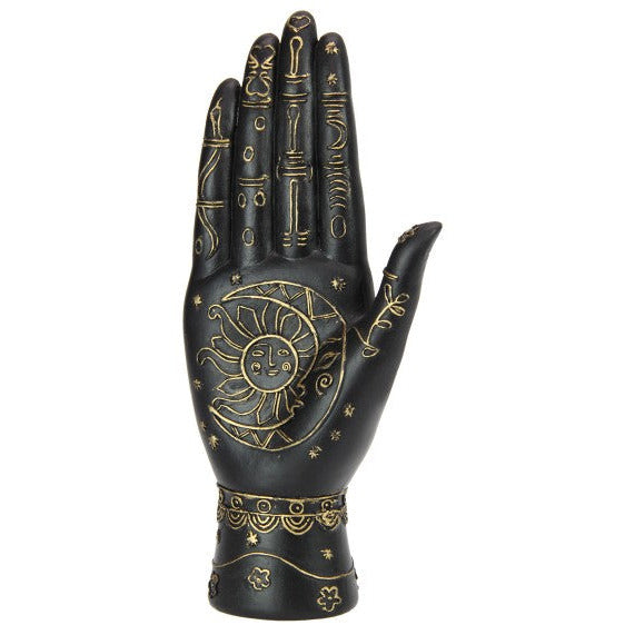 Black and Gold Palmistry Hand Phrenology - Dollars and Sense