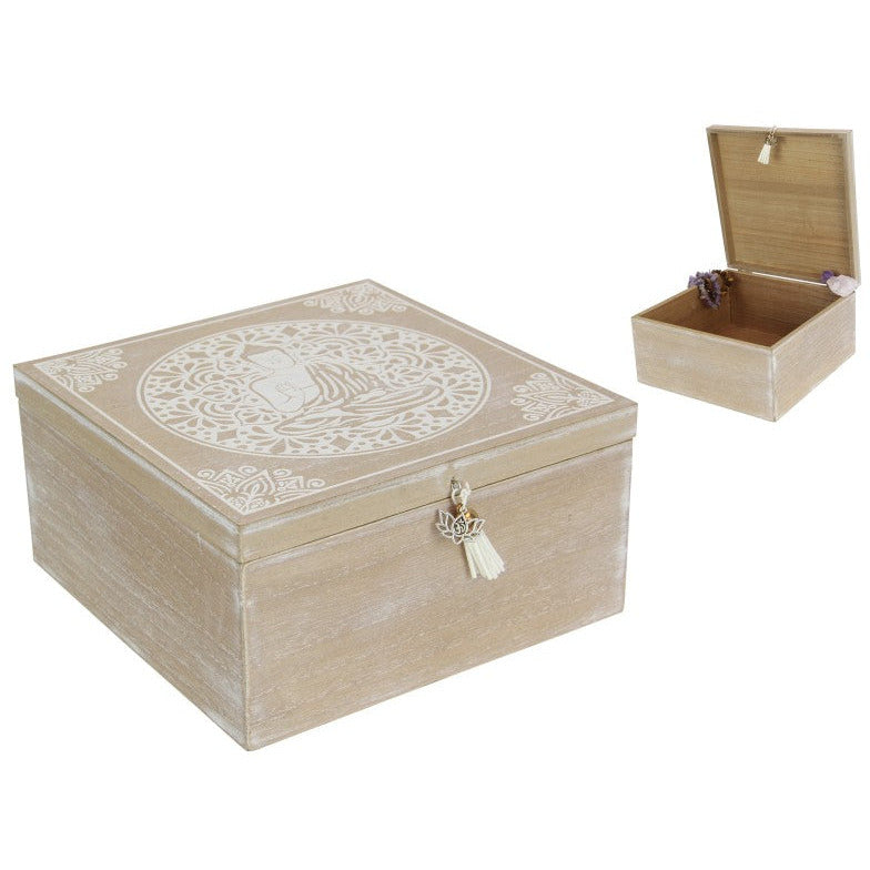 Meditating Buddha Design Storage Box - Dollars and Sense
