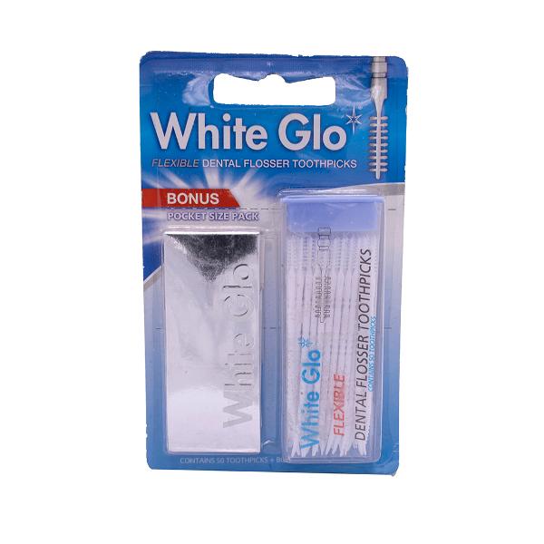White Glo Dental Floss Toothpick - 50 Pack 1 Piece - Dollars and Sense