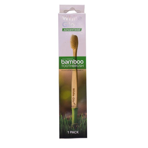 White Glo Bamboo Toothbrush Single Pack - 1 Piece - Dollars and Sense