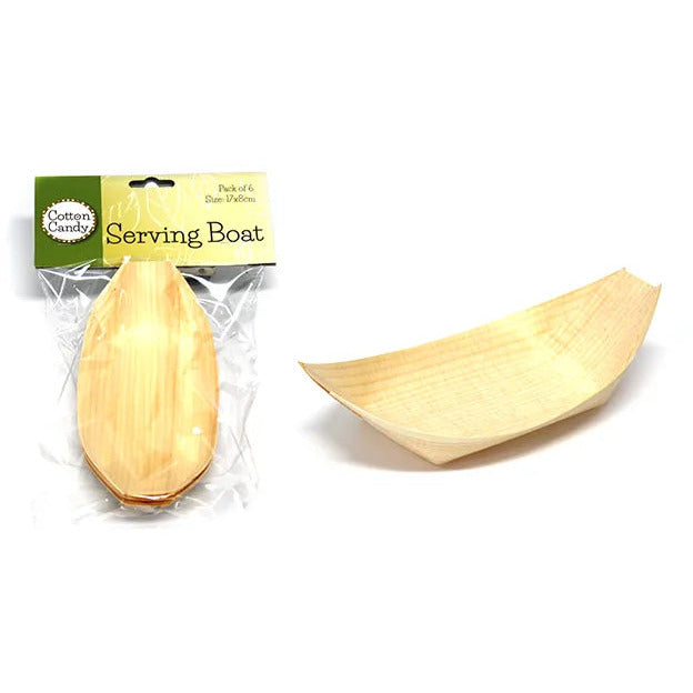 Bamboo Serving Boat - Dollars and Sense