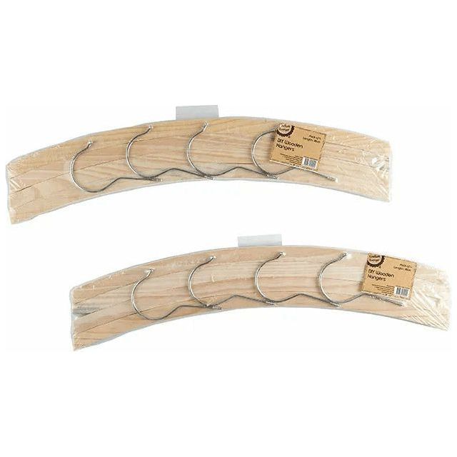 Adult Craft Wooden Hanger - 4 Pack 1 Piece - Dollars and Sense