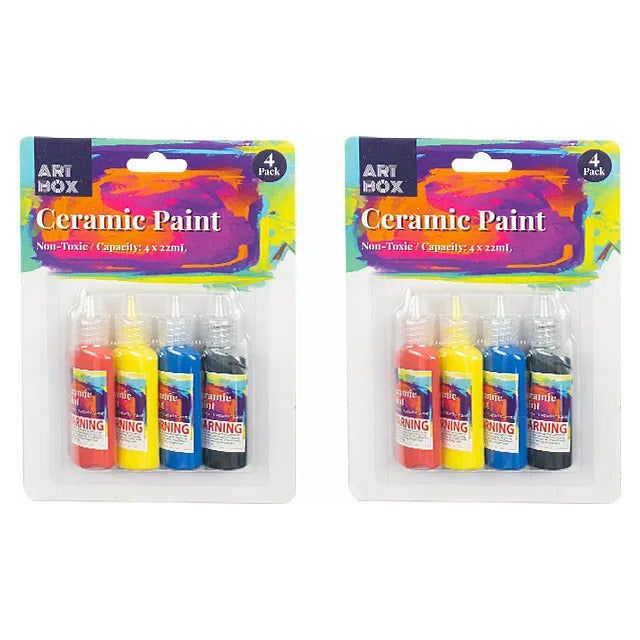 Ceramic Paint - 22ml 4 Pack 1 Piece - Dollars and Sense