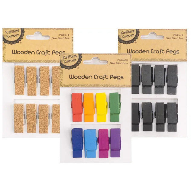Wooden Craft Pegs - Dollars and Sense