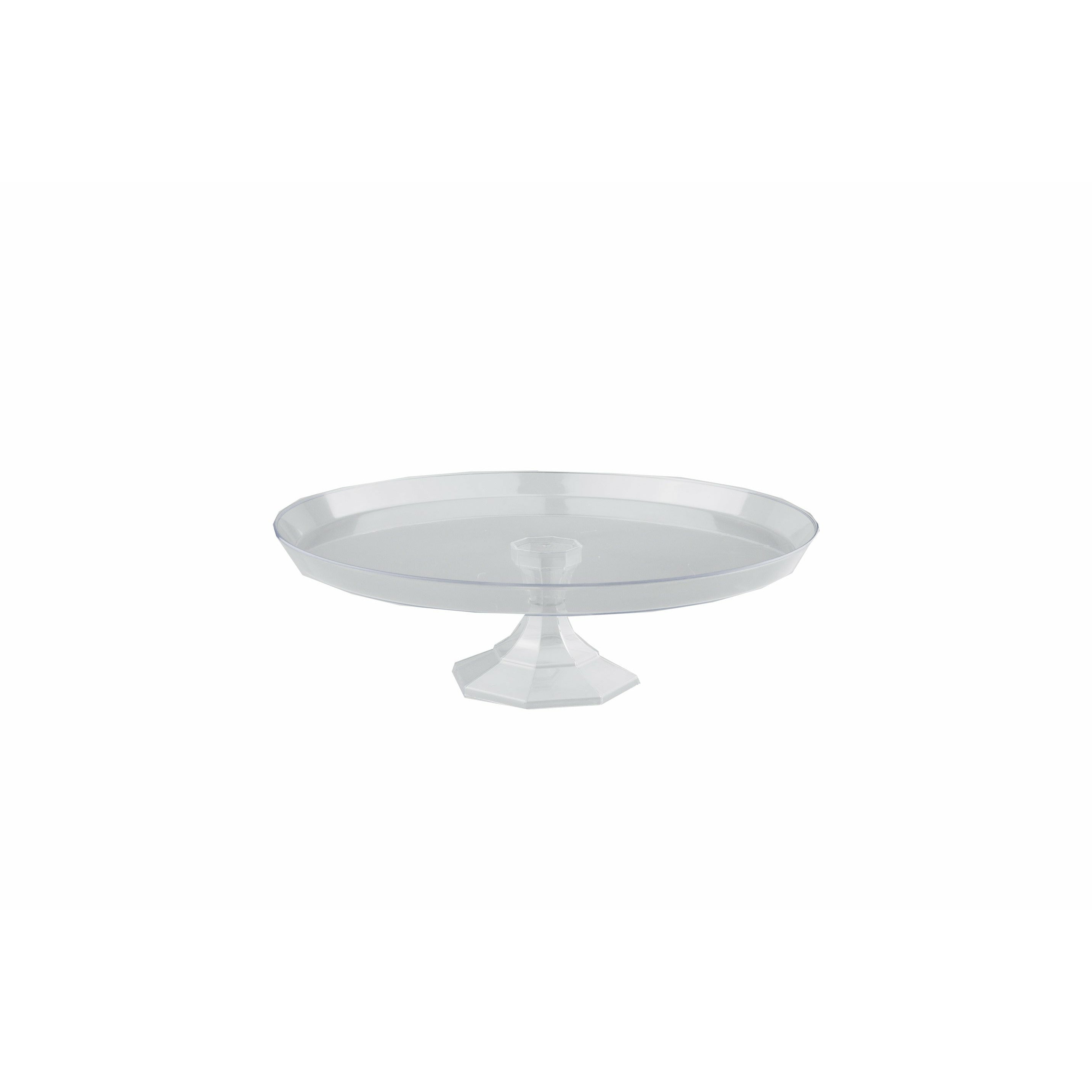 Partyware Signature Clear Cake Stand - 1 Pack 29.5cm Default Title