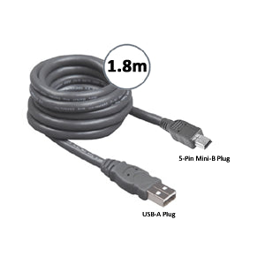 USB A to Mini USB Cable - 1.8m - Dollars and Sense