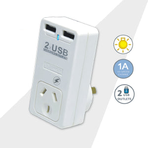 USB Outlet with Surge Protect - Dollars and Sense