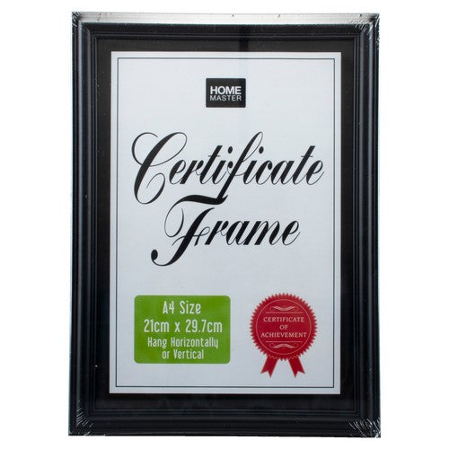 Certificate Frame A4 - 21x29.7cm Black Default Title